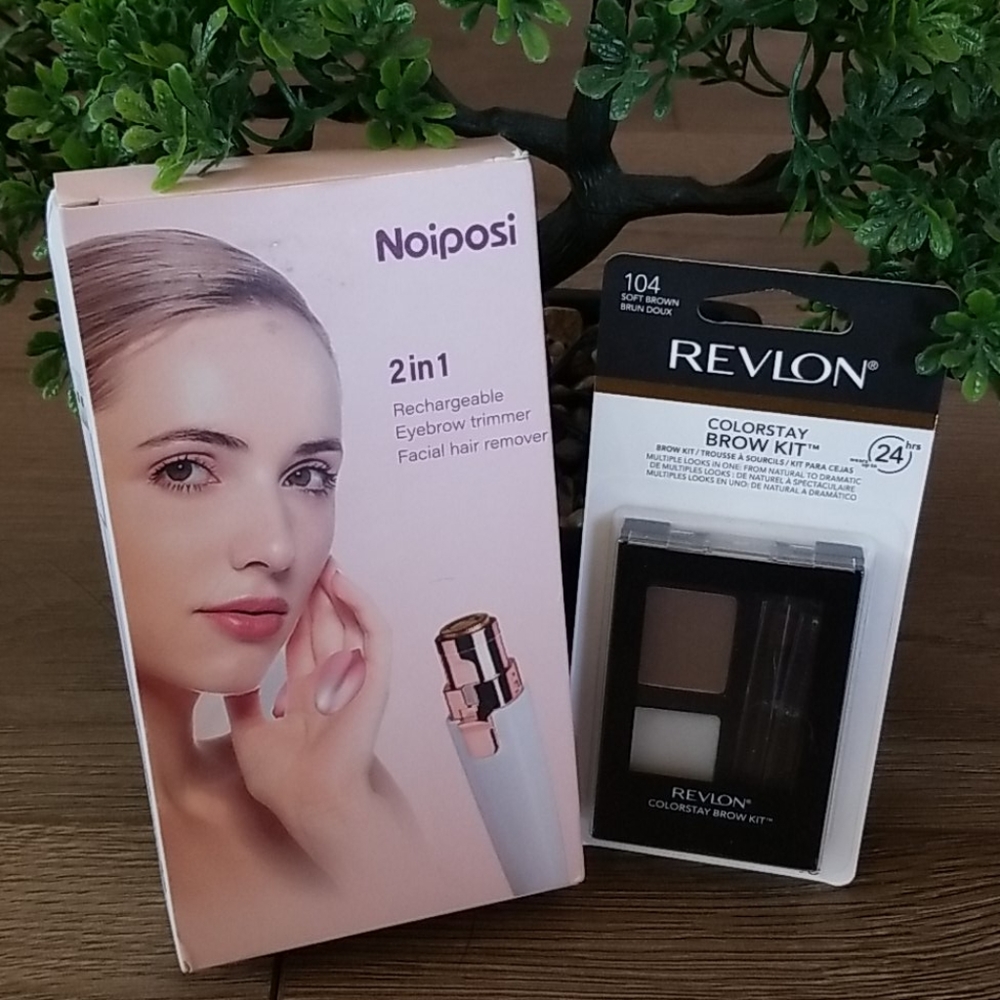 Bundle of Eyebrow Trimmer & Revlon Eyebrow kit